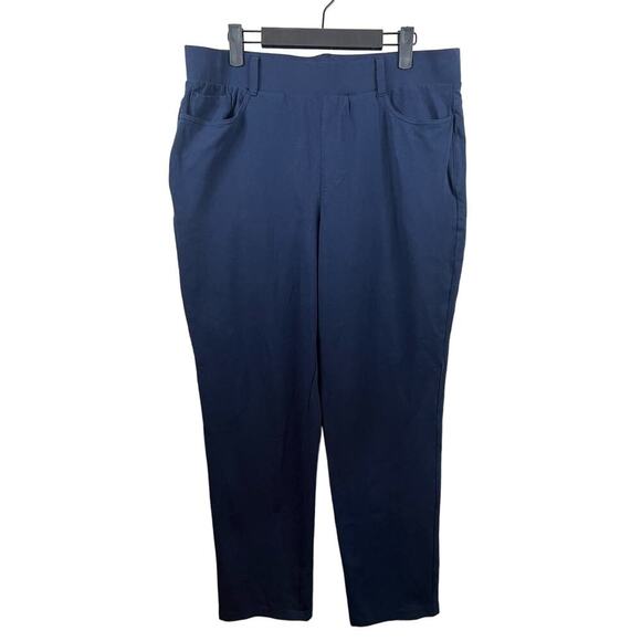 L.L. Bean Womens Blue Straight Leg Pants Size Large - Picture 1 of 4